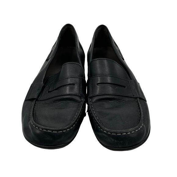 GEOX Blue Flat Penny Loafer Driving Shoes Size 39 Women's - Picture 3 of 9